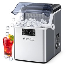 Portable Ice Maker Countertop 44lbs/24H Soft Chewable Pellet Ice Maker Machine