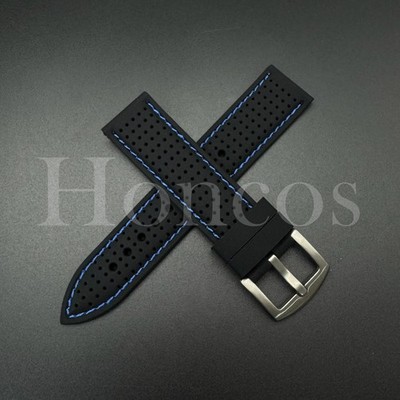 20 22 MM Rubber Strap Stitching Lined Air Sport Watch Band Strap fits Casioak BL