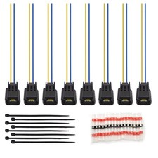 8pcs Ignition Coil Module Female Connector Plug Wire Harness Pigtail Replacem...