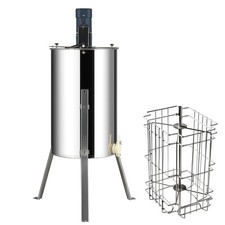 Extracteur miel électrique centrifugeuse apicole 2/4 cadres en acier inoxydable