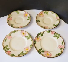 Franciscan Desert Rose Lot (2) Bread Plates (2) Saucers USA