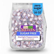 Sugar-Free Peppermint Hard Candy, Individually Wrapped, 1 Pound by Nile Sweets