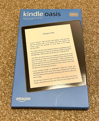 Amazon Kindle Oasis 10th Gen 8GB 32GB Wi-Fi 7 inch Waterproof E-Reader Black Box