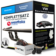 Für VW Bora Variant (Kombi) Typ 1J6 Anhängerkupplung abnehmbar +eSatz 13pol 99-