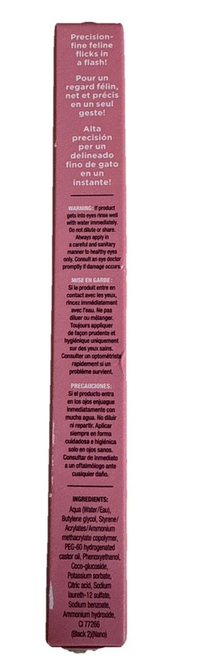 Delineador de ojos impermeable con punta de precisión delgada Soap & Glory Supercat negro azabache Foto 2 de 3