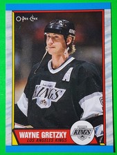 1989-90 O-Pee-Chee OPC Hockey Card #156 Wayne Gretzky Los Angeles Kings HOF NM