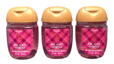 Bath Body Works 3x MRS. CLAUS' COCKTAIL PocketBac Hand Sanitizer Gel Free Ship