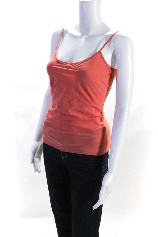 Blusa DKNY Para Mujer Correa de Espagueti Cuello Redondo Camisola Coral Talla S Foto 2 de 4