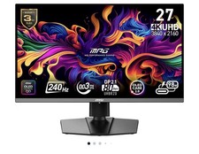 MSI 27" 240 Hz QD-OLED UHD Gaming Monitor 3840 x 2160 4K MPG 272URX QD-OLED