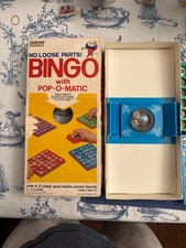 Gabriel No Loose Parts Pop-O-Matic Bingo Vintage 1975 with 4 Boards Original Box