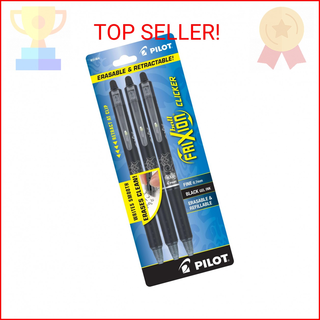 PILOT FriXion Clicker Erasable, Refillable & Retractable Gel