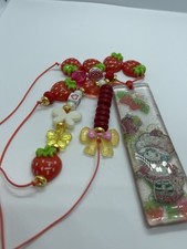Custom Acrylic Bookmark Charm resin Strawberry Shortcake Inspired 1 Piece 