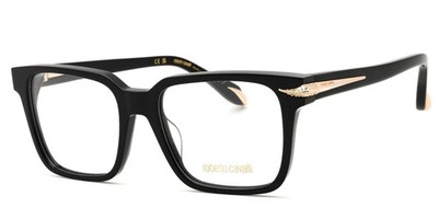 Roberto Cavalli VRC019S 0700 Brille Brillengestell Schwarz & Gold Neu in OVP UVP 275£