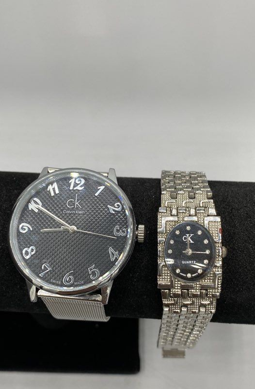 Calvin Klein Assorted Mixed Models Stainless Steel Unisex Wristwatch Set of 2