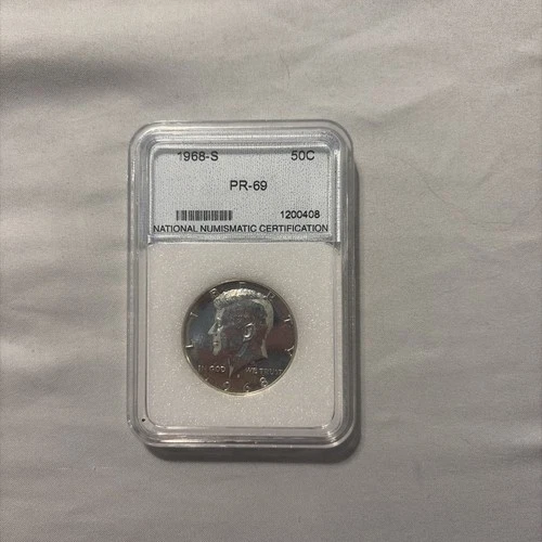 1968 S Silver PR-69, 40%, Kennedy Half Dollar. nice uncirculated silver coin