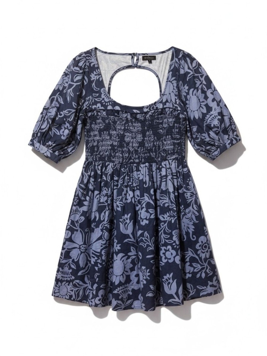 Free People Bubble Floral Open-Back Dress  Size Medium | eBay
