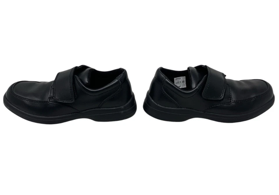 Hush Puppies Boys Black Leather Dress Shoes Strap Closure Size 13.5 - Image 4 of 4