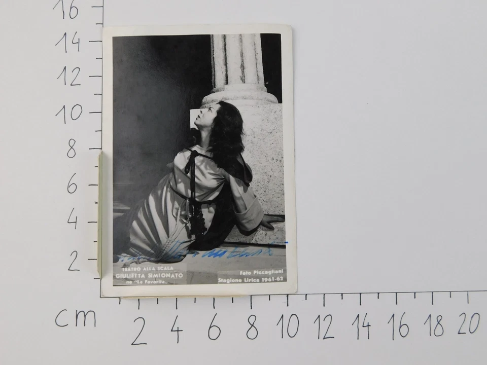 Giulietta Simionato Autogramm ca. 1961 signiertes Foto Oper Sängerin Mezzosopran - Bild 4 von 4