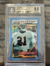 1994 Finest Refractors Deion Sanders Beckett 9.5! 