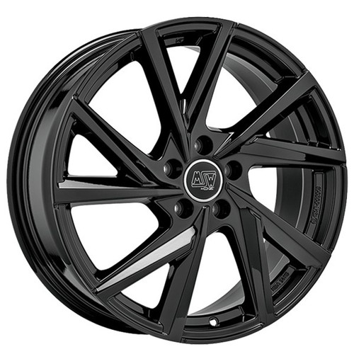 ALUFELGE MSW MSW 80-5 FUR AUDI RS 4 2006-2012 8X18 5X112 GLOSS BLACK OR8 - Bild 1 von 4