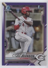 2021 Bowman Chrome Prospects Purple Refractor 78/250 Ivan Johnson #BCP-149 4f5