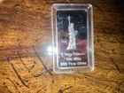 1 Ounce .999 Silver Bar Statue Of Liberty - Obverse Flag/Eagle/Torch Reverse