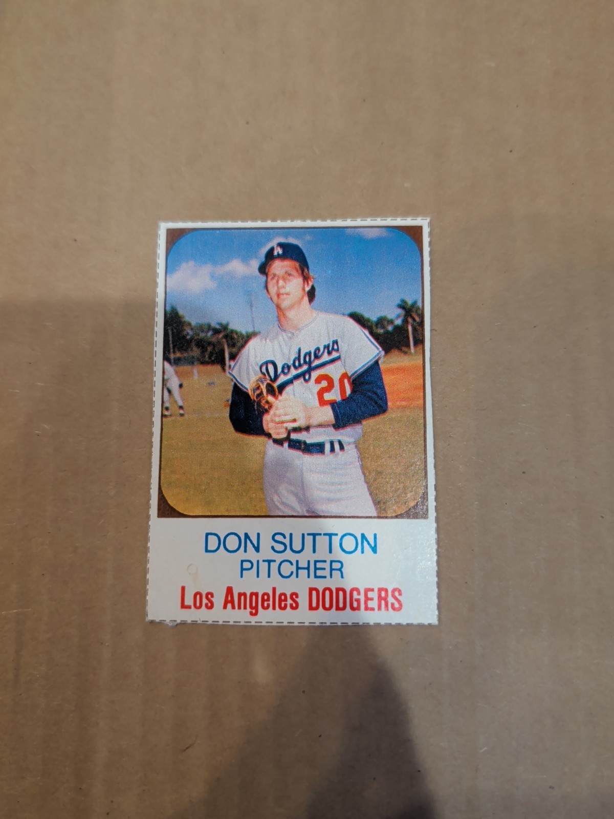 1975 Hostess #7 Don Sutton HOF Los Angeles Dodgers Vintage Baseball Trading Card