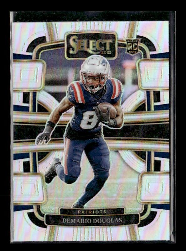 2023 Panini Select #68 Demario Douglas Rookie Silver Prizm New England Patriots
