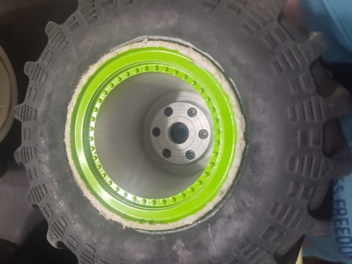 4x Losi LMT GRAVE DIGGER RC MONSTER TRUCK TIRES & 17MM HEX DEEP DISH RIMS WHEELS - Picture 3 of 10