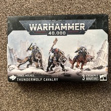 Space Wolves Thunderwolf Cavalry Warhammer 40,000 Open Box On Sprue