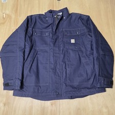Carhartt Flame Resistant Insulated Loose Fit Coat Men's 2XL Blue
