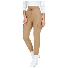 Ladies Womens Cargo Trousers Stretch Elasticated Combat Joggers Leggings NEW