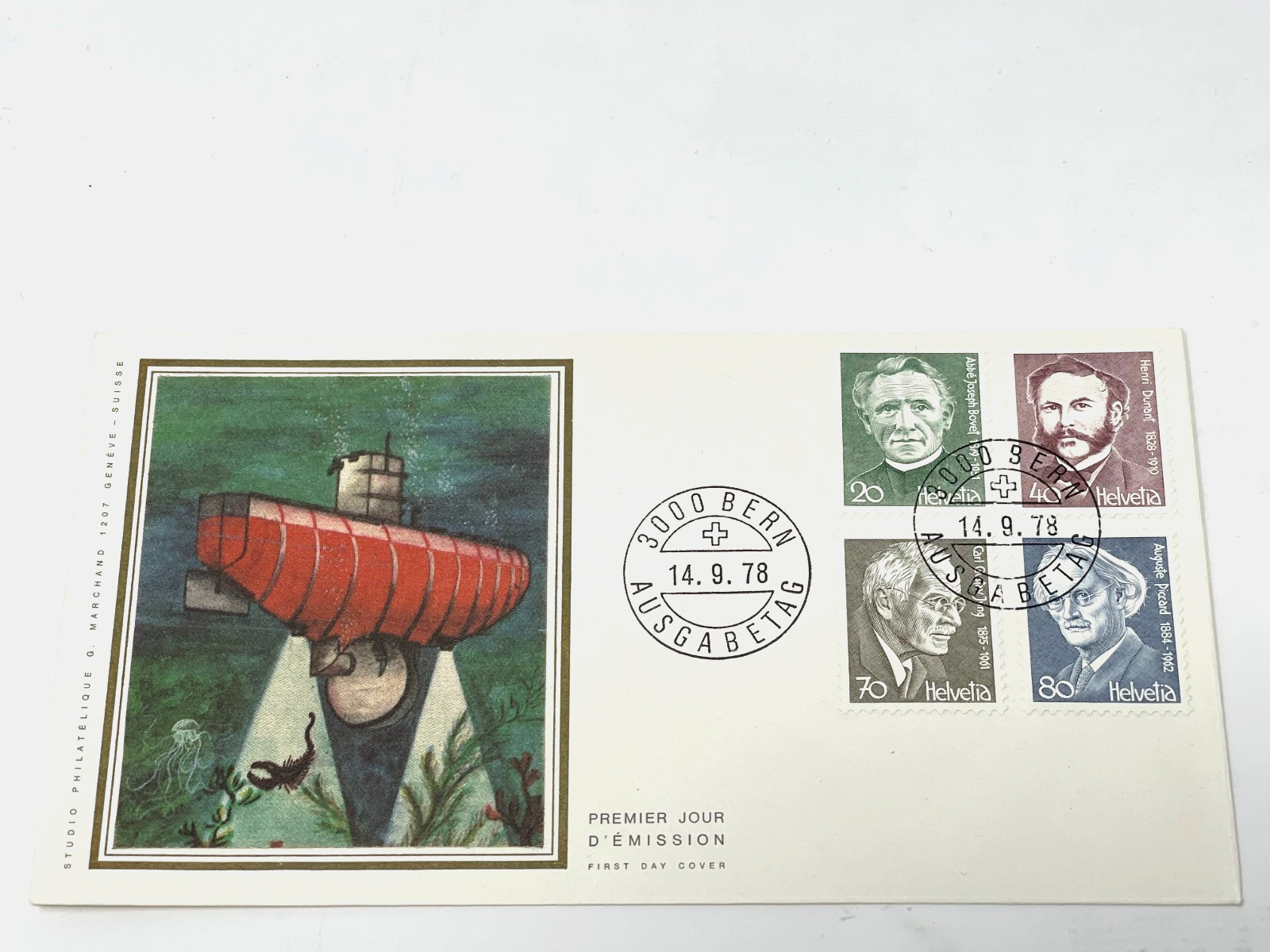 1978 - 'Switzerland', 'Famous Innovators', 1978. FDC (#70)
