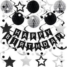 Birthday Decorations, Happy Birthday Banner