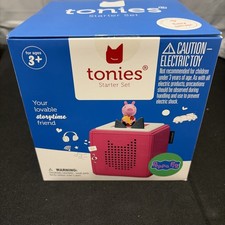 Tonies Toniebox Peppa Pig Starter Set Audio Speaker for Kids - Pink Songs