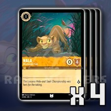 Nala Mischievous Cub 002/204 x4 UC Shimmering Skies Disney Lorcana