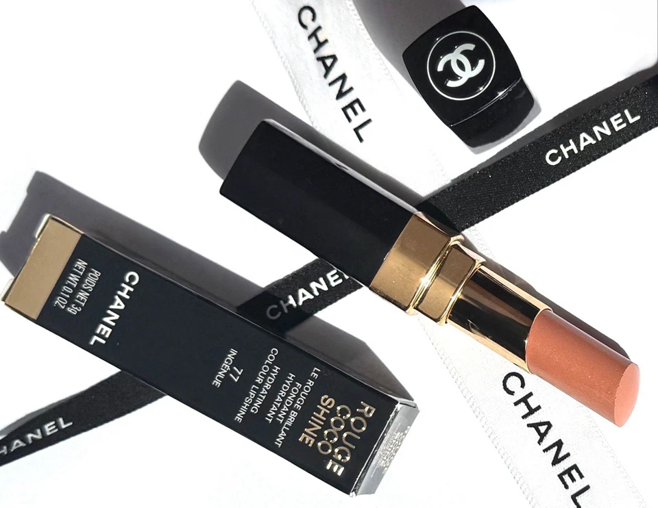 Chanel Rouge Coco Shine Hydrating Colour Lipshine 77 Ingenue 3g. - Bild 2 von 3