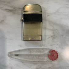 Scripto Vu Cigarette Lighter Vintage With Flint Holder Wheel