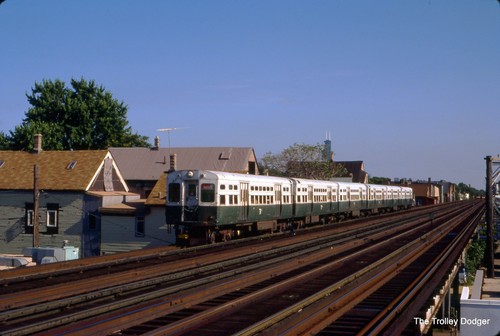 CTA Chicago Transit Authority "L" #6191 1986 35mm Original Kodachrome Slide
