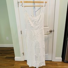 Reformation Twilight Mini Dress Ivory Size 8 NWT