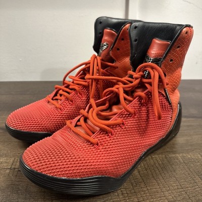Nike Kobe 9 High Red Mamba 2014 Athletic Basketball Shoes Men Sz 9 No Box ReadA5