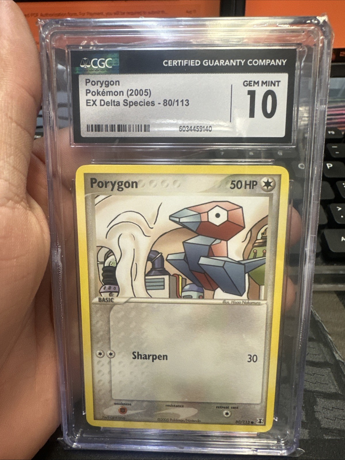 CGC 10 Porygon 80/113 EX Delta Species Regular