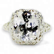Cubic Zirconia, 925 Sterling Silver Ladies Ring, SR009