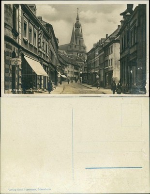 Ansichtskarte Sankt Wendel St. Wendel Luisenstraße - Drogerie 1930