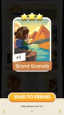 Grand Granola -  MONOPOLY! STICKERS GO    3⭐ Set 10 - BLAZING Fast Delivery