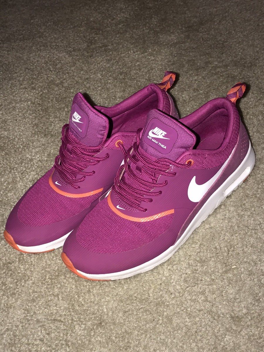 Nike Air Max Thea Trainers 599409-501 Magenta Purple/White