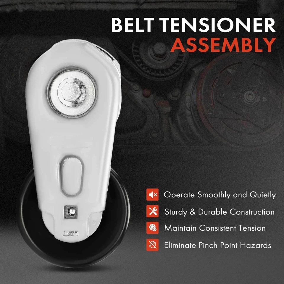 Tensor de correa con polea para Ford F-250 F-350 F-450 Super Duty 2008-2010 V8 6,4 L Foto 2 de 4