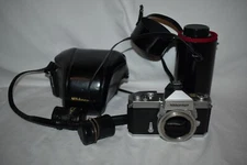 Nikon Nikkormat FTN With Case,and Quantary MC 85-210 F38 Macro Lens