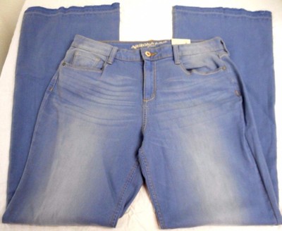 Women's Juniors Arizona Jeans Wide Leg Retro Sky Size 9 Released Hem NEW