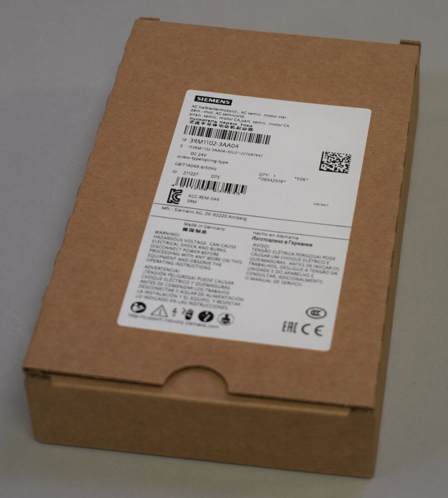 1PC New Siemens 3RM1102-3AA04 Motor Starter 3RM11023AA04 Expedited Shipping